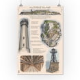 thumbnail image 2 of San Francisco, California, Alcatraz Island Technical (16x24 Giclee Gallery Art Print, Vivid Textured Wall Decor), 2 of 3