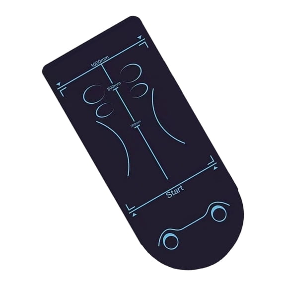 Jesscasday High Density Nonslip Ab Wheel Exercise Mat with Measurement Markings for Precise Workouts Sport Fitness Mat