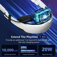 thumbnail image 4 of For Meta Quest 3s/3 with 10000mAh Battery Head Strap - Cool RGB, Magnetic Design, Extra VR Playtime, Premium Comfort & Adjustable Features, 4 of 7