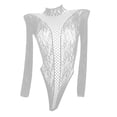 thumbnail image 4 of Lingerie Aguichant pour Femmes, Justaucorps en Résille, Chemise Teddy en Maille Transparente, Dos Nu, Tenues Rave, Confortable et Extensible, pour Toutes les Saisons, 4 of 6