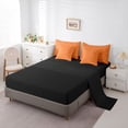 thumbnail image 5 of Feelyou Orange Damask Bedding Comforter Set 7pcs, Boho Butterfly Animal King Bedding Sets, 5 of 8