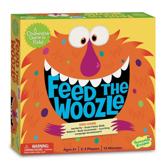 Juego cooperativo Peaceable Kingdom Feed The Woozle Kids 3+