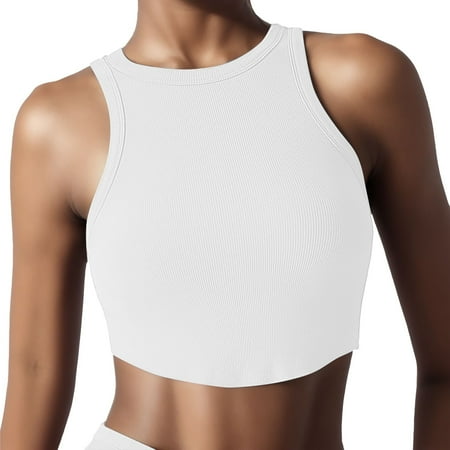 

Fabiurt Women s Bra Women Sports Bra Yoga Fitness Wear Elastic Breathable Bras For Underwear Bra White