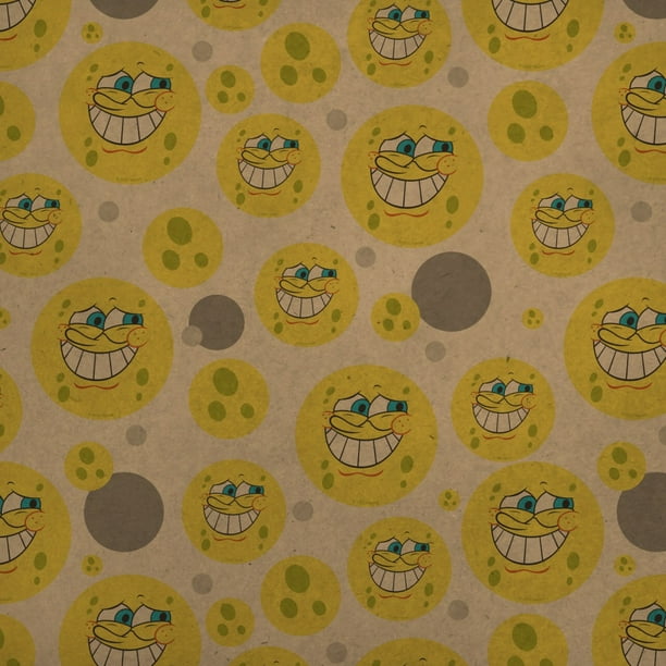 SpongeBob Guilty Face Premium Kraft Gift Wrap Wrapping Paper Roll