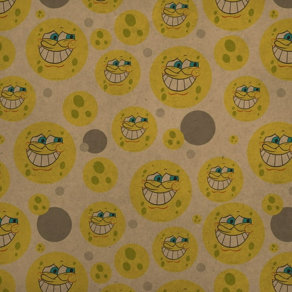 SpongeBob Guilty Face Premium Kraft Gift Wrap Wrapping Paper Roll