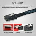 thumbnail image 6 of CY PCI-Express 4.0 Slimline SAS SFF-8654 to Mini SAS SFF-8087 PCBA Female Adapter With Bracket, 6 of 7