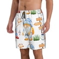 thumbnail image 2 of Bixox Men's Gnome Camping Fishing printing Casual Classic Fit Short Summer Beach Shorts, 2 of 6