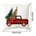 thumbnail image 2 of Christmas Decorative Throw Pillows for Couch Christmas Tree truck Indoor Decor Pillows for Living Room Bedroom, 18" x 18" Throw Pillows 1 Pack, 2 of 5