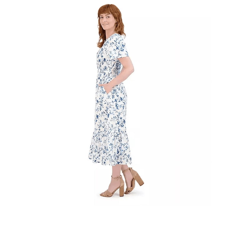 French Connection Dresses | Nwt French Connection White/Blue Floral Cotton Maxi Dress Size Medium | Color: Blue/White | Size: M | Bickelssurplus's French Connection Dresses | Nwt French Connection White/Blue Floral Cotton Maxi Dress Size Medium | Color: Blue/White | Size: M | Bickelssurplus's