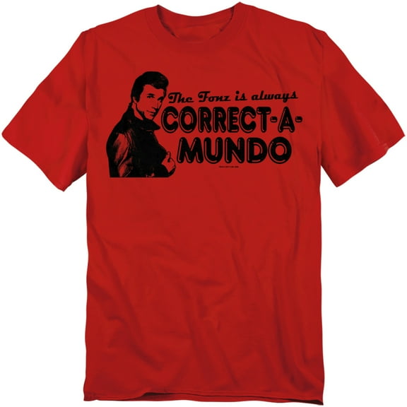 Happy Days - Correct A Mundo - Short Sleeve Shirt - XXXX-Large