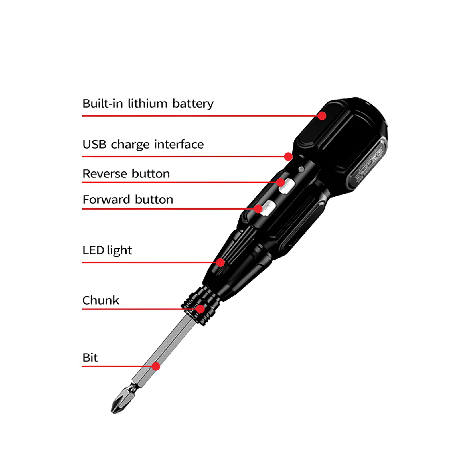 Oria Cordless Electric Screwdriver, In Rechargeable Screwdriver Set