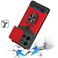 thumbnail image 2 of For Motorola Edge 2025 XT2519V Multi-Functional Ring Kickstand Phone Case - Red, 2 of 4