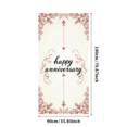 thumbnail image 3 of Happy Anniversary Day Banner Backdrop Decoration Celebration Party Supplies Balloon Gift Cupcake Display Event Background Decor Scene, 3 of 4