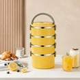 thumbnail image 4 of EGNMCR Organization and Storage, Storage Bins, Storage Containers Insulated Rice Bucket With Lid Lunch Box Lunch Box Bag Bento Box Stainless Steel Insulation stainless steel lunch boxs, 4 of 6