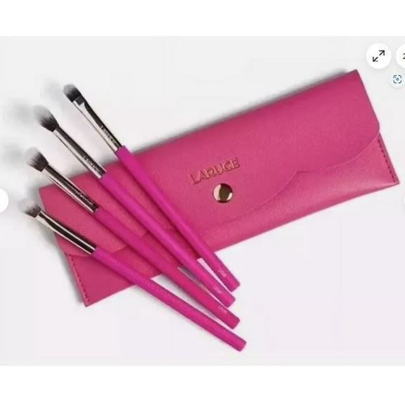 Kayla 4-Piece Eye Makeup Brush Set in Pink