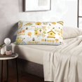 thumbnail image 6 of Sikiie Farm Bee Cute Honey Print Plush Pillow Cover, Wrinkle-proof and Stain-resistant Pillow Protector without Pillow Core, Home Decoration-16"x24", 6 of 6
