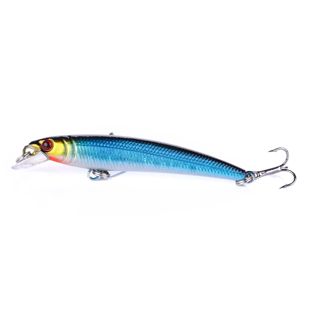 HENGJIA Minnow Bass Fishing Lures, Jerkbait Lure Set Hard Baits Crankbait for Catfish Trout Walleye Fishing Bait 12Pcs/kit