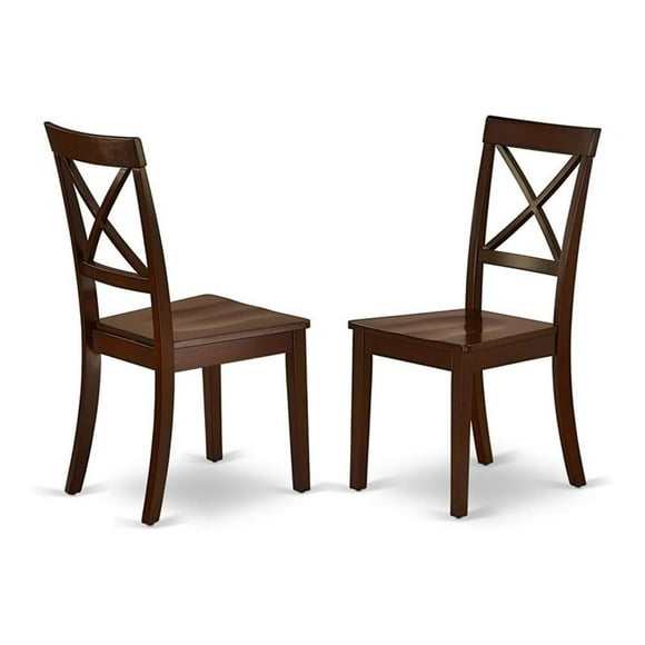 Set de 2 sillas de comedor East West Furniture BOC-MAH-W Boston