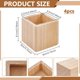 thumbnail image 2 of Elevadores de cama de madera de 4 piezas, resistentes, con forma de patas de elefante, para sillas y muebles. Elevadores de muebles cuadrados de madera natural., 2 of 9