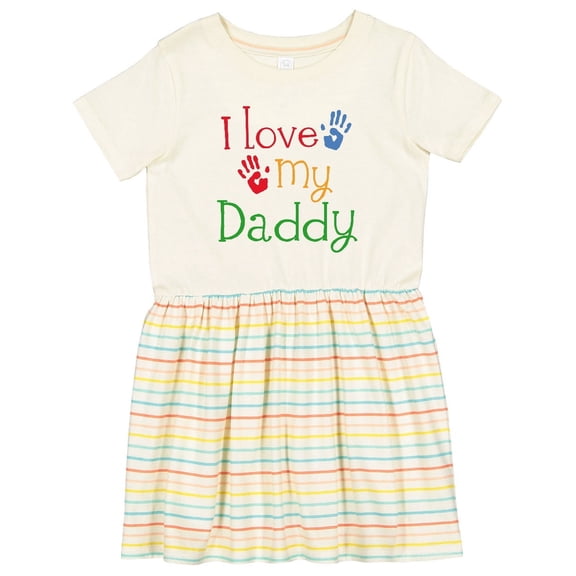 Inktastic I Love My Daddy Girls Toddler Dress