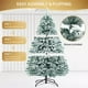 thumbnail image 4 of Arbol de Navidad Nevado de Lujo 210 cm con Serie de Luces LED y Base Metalica Reforzada Pino Decorativo Premium con Nieve Artificial, 4 of 7