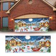 thumbnail image 1 of Bannière de Noël Décorations de Porte de Garage Décoration de Noël Grande Couverture de Porte Décoration Intérieure Extérieure pour Fournitures de Fête de Noël Drapeau Télescopique Base de Roue de Poteau Drapeau pour Charges, 1 of 3