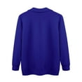 thumbnail image 5 of Xuanfei Women Let It Be Letter Print Daisy Graphic Lapel Quarter Zip Sweatshirt Top, 5 of 7