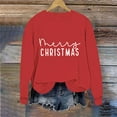 thumbnail image 5 of Goodtrade8 Christmas Tops for Women 2025 Merry Sweatshirts Printed Long Sleeve Crew Neck Christmas Gifts, 5 of 6
