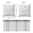 thumbnail image 2 of Fuzoiu Hand Drawn Rabbit Print Square Pillow Cover,Hidden Zipper Design,Luxury Square Pillow Case, Throw Pillow,Couch Cushion-20"x20", 2 of 7