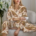 thumbnail image 6 of Lsque Corn 5 Pattern Long Sleeve Pajama Set for Women - Soft 2-Piece Sleepwear and Loungewear Set with Pockets, Comfy Nightwear-XX-Large, 6 of 7
