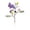 C, variant on AZXY 13" Easter Purple Flocked Bunny Floral Picks with Speckled Eggs, Artificial Greenery Stems for Spring Home Decor, Easter Tree, Table Centerpieces & Vase Arrangements