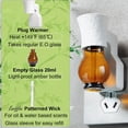 thumbnail image 3 of Earffloz 2 Packs Blank Scent Plug for DIY Air Freshener, Polarilized Empty Pluggable Aromatherapy Diffuser Free Fill with Natural Essential Oil or Plugin Refills (2Warmer + 2Glass + 2Wick), 3 of 7