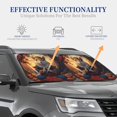 thumbnail image 4 of Saiise Maple Leaf Meditating Squirrel for Foldable Car Sun Shades (2-Pack) Offer Sun Protection with an Easy-fold Design for Convenient Windshield Shading-Small, 4 of 6