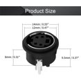 thumbnail image 2 of HUGFEGWE 10Pcs S-Video PCB Mount 4 Pin Jack Socket Connector Audio Video Connector Black MDC-4-04 U2536-19585, 2 of 7