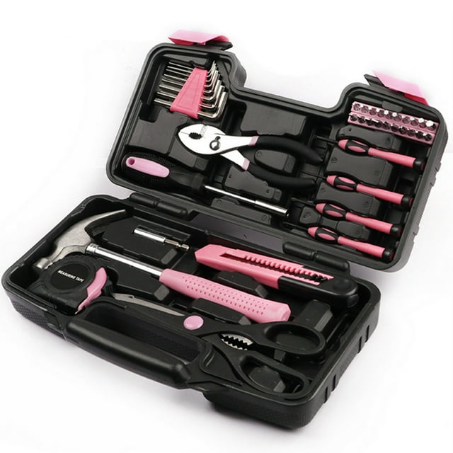Kit de Herramientas XWSHYW 39 Piezas Manuales con Caja Organizadora de Plástico 5 Ml