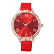 Ausyst Watch for Women Fashion Casual Ladies Belt Watch With Diamonds Roman Scale Quartz Watch