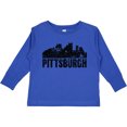 thumbnail image 3 of Inktastic Pittsburgh Skyline Grunge Boys or Girls Long Sleeve Toddler T-Shirt, 3 of 5