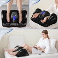 thumbnail image 2 of Terelax Deep Kneading & Rolling Shiatsu Foot and Calf Massager with Remote and Heat - Black, 2 of 7