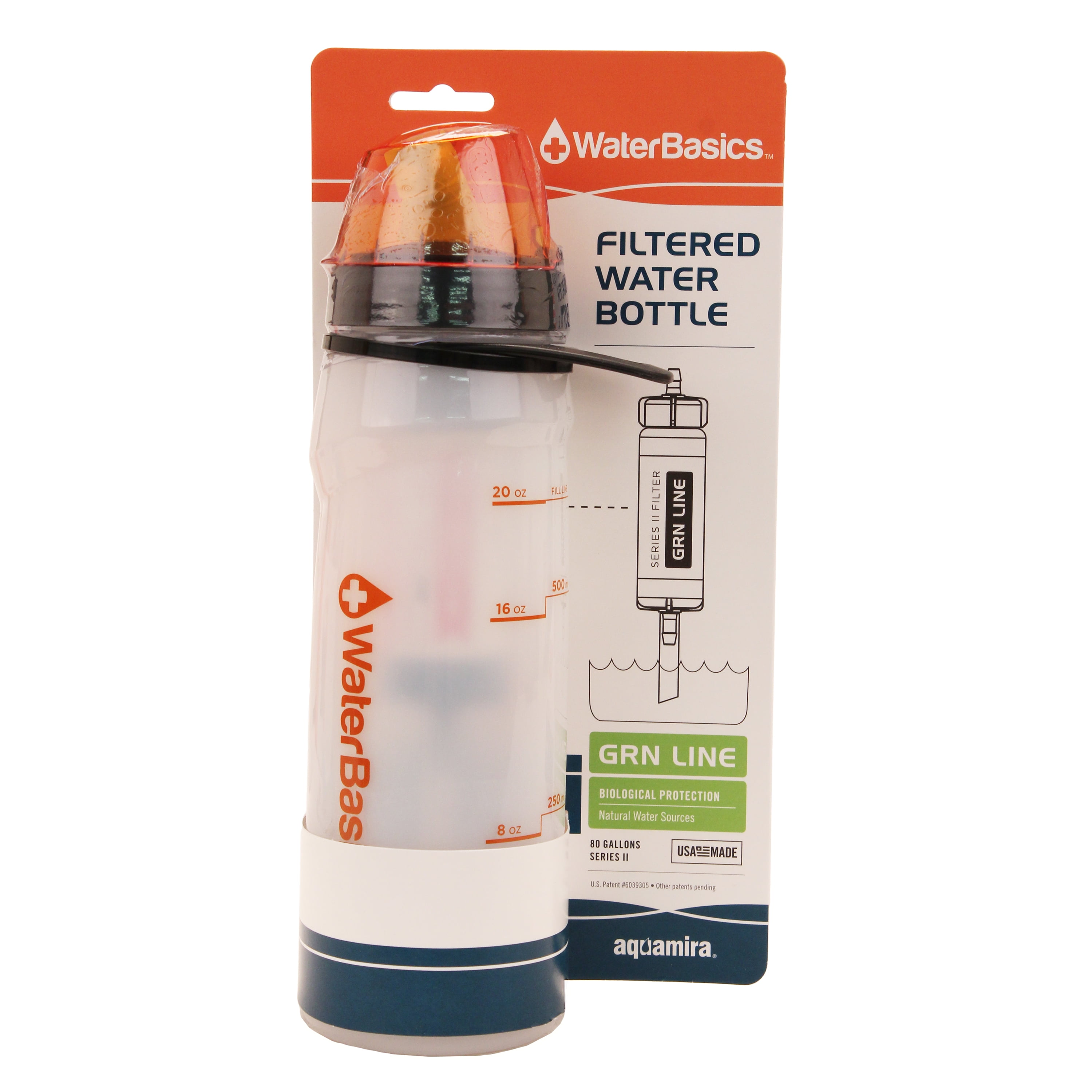 Aquamira Waterbasics Filtered Water Bottle Grn Ii, 80 Gallons Walmart