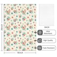 thumbnail image 2 of 2 Pcs Pioneer Flower Floral Print Pattern Kitchen Towels, Funny Microfiber Dish Towel Set, 18" X 26" Tea Towels, 2 of 6