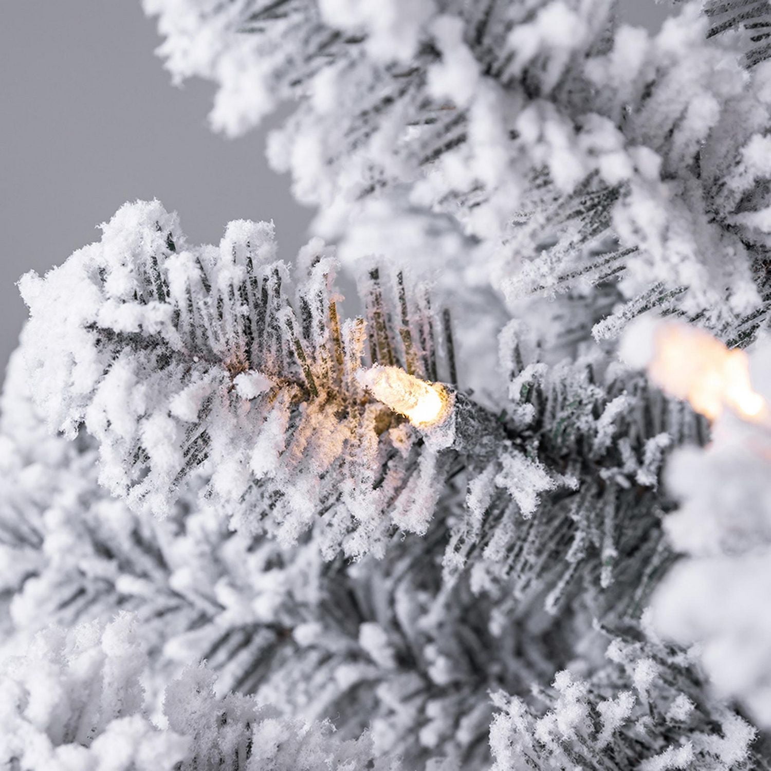 Holiday Time Greenfield 4' Pre-Lit Regular Full Flocked Pine Christmas Tree - Green