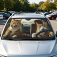 thumbnail image 3 of EGNMCR Car Windshield Sunshade Foldable Sunshade For Sun Protection And Heat Insulation Polyester S unshade, 3 of 5
