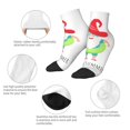 Goofa Hello Summer Gnome 2 Pattern Non Slip Socks with Grips for
