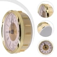 thumbnail image 5 of JINGT Replace Accessories Quartz Clock Insert Mechanism Replacement 80MM 80g Clear Lens Metal Precision Roman Arabic Gold A, 5 of 5