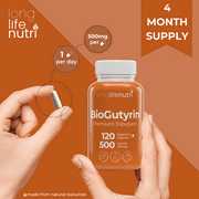 Tributyrin 500mg – 120 Vegetarian Capsules, Butyric Acid for Butyrate Production