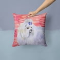 thumbnail image 2 of Love Design with Dog Fabric Decorative Pillow, 2 of 4