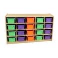 thumbnail image 3 of Wood Designs 14503AP 20 Tray Storage with Assorted Pastel Trays, 3 of 4