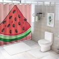 thumbnail image 7 of Awypu Home Bathtubs Bathroom Curtain Decoration Watermelon Slices Waterproof Shower Curtain Multiple Sizes White, 7 of 7