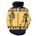 thumbnail image 3 of Sudadera con capucha con estampado 3D de astronauta de dibujos animados para hombres y mujeres, sudaderas casuales de gran tamaño, ropa de calle de hip hop para niños, 3 of 5