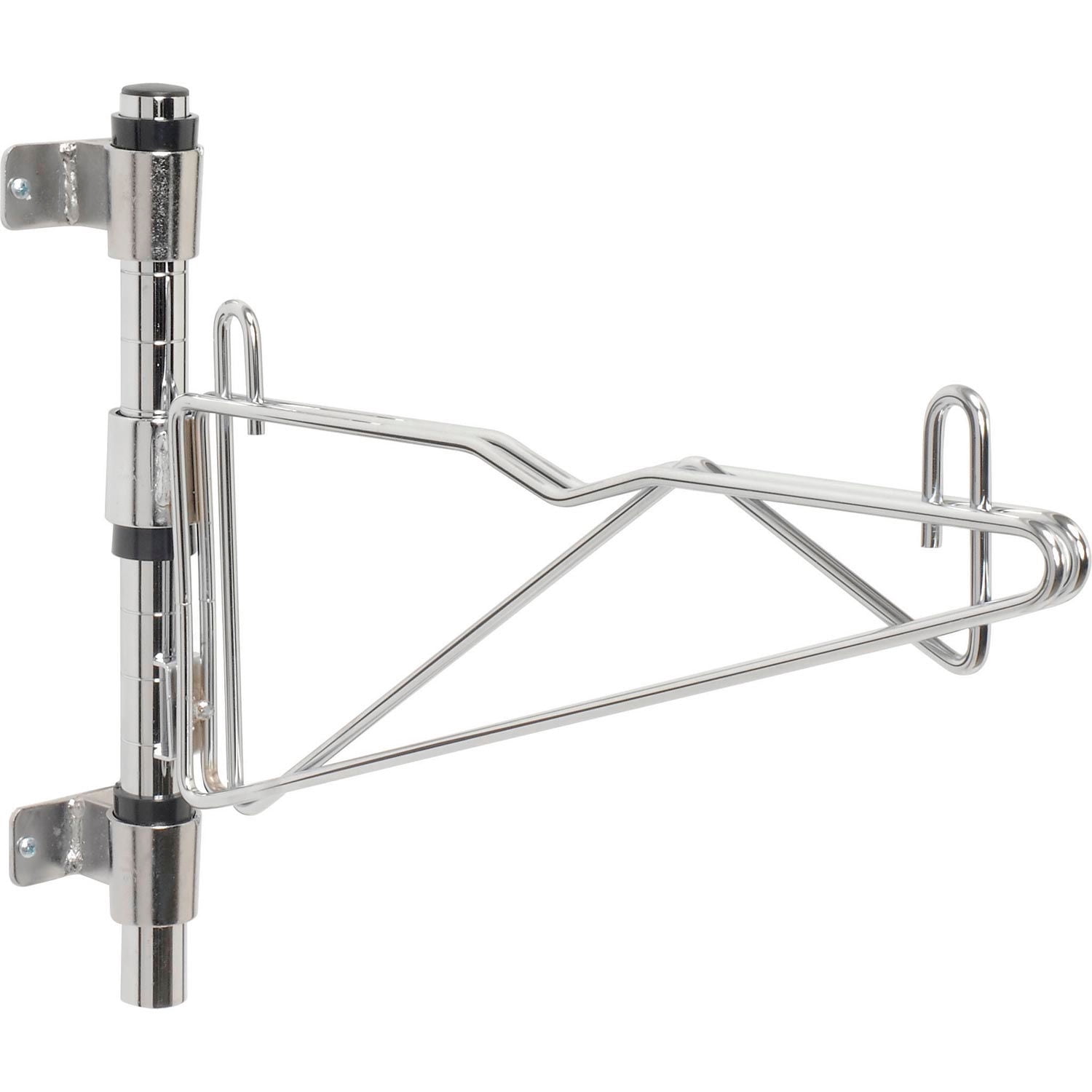 Nexel Chrome Adjustable Single Shelf Post Bracket 14""D